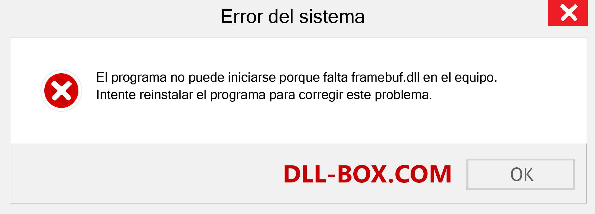 ¿Falta el archivo framebuf.dll ?. Descargar para Windows 7, 8, 10 - Corregir framebuf dll Missing Error en Windows, fotos, imágenes